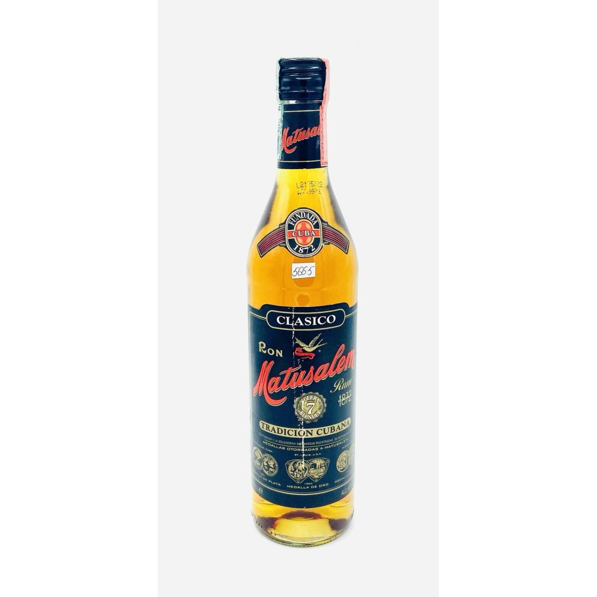 Vintage Bottle - Ron Matusalem Rum 7 y Solera Blender Tradition Cubana 0,70 lt. - COD. 5665