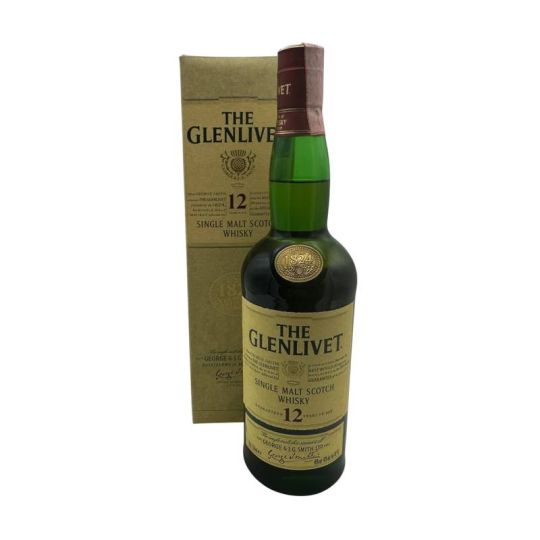 The Glenlivet - Single Malt Scotch Whisky 12 y 0,70 lt. + Box Ramazzotti Import (old version)