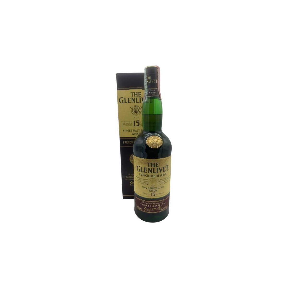 The Glenlivet - Single Malt Scotch Whisky French Oak Reserve 15 y 0,70 lt. + Box (old version) - Enoteca Bevi Bene