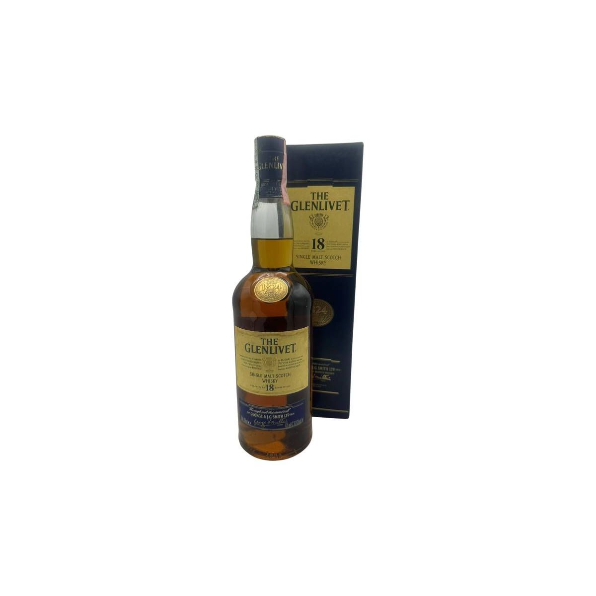 The Glenlivet - Single Malt Scotch Whisky 18 y 0,70 lt. + Box (old version) - Enoteca Bevi Bene