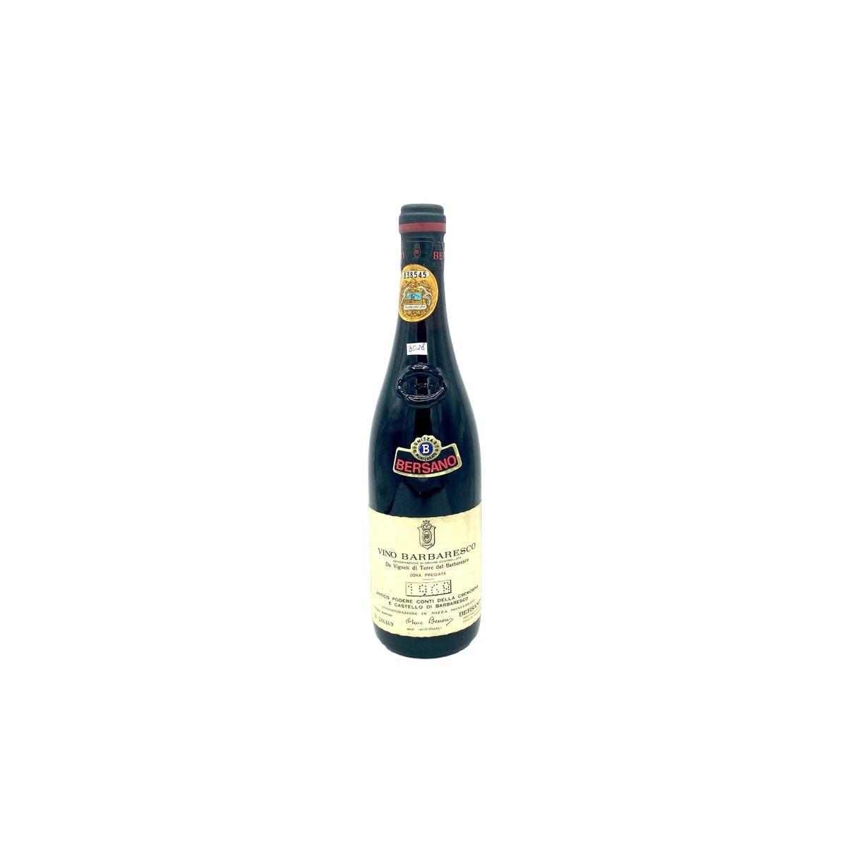 Vintage Bottle - Bersano Barbaresco DOC 1968 0,72 lt. - COD. 3028