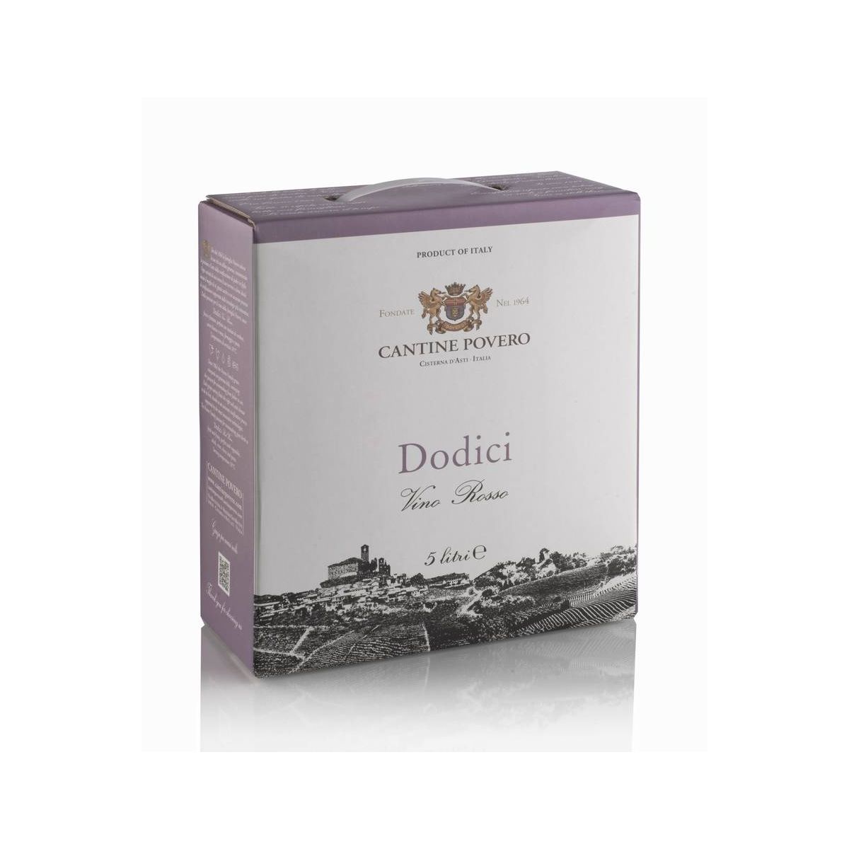 Cantine Povero - Bag In Box 5 lt. Vino Rosso da Uve Barbera Dodici