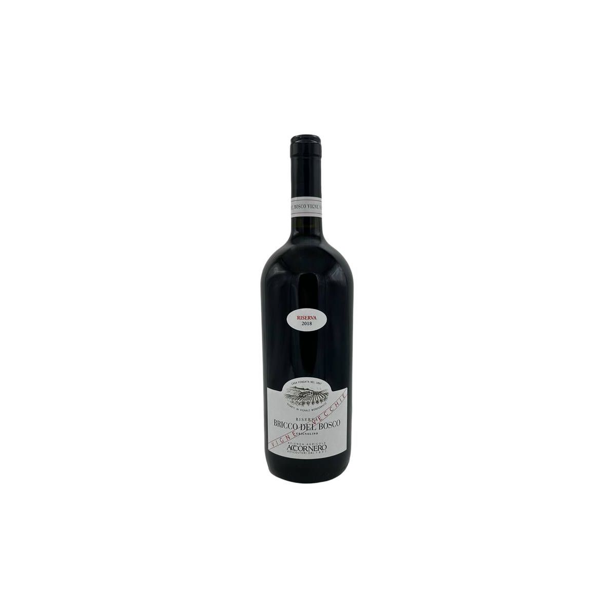 Az. Agr. Accornero - Grignolino del Monferrato Casalese Riserva DOC "Bricco del Bosco" Vigne Vecchie 2018 1,5 lt. MAGNUM - Enoteca Bevi Bene