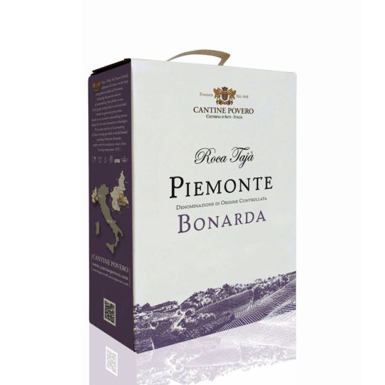 Cantine Povero - Bag In Box 3 lt. Piemonte Bonarda DOC Roca Tajà