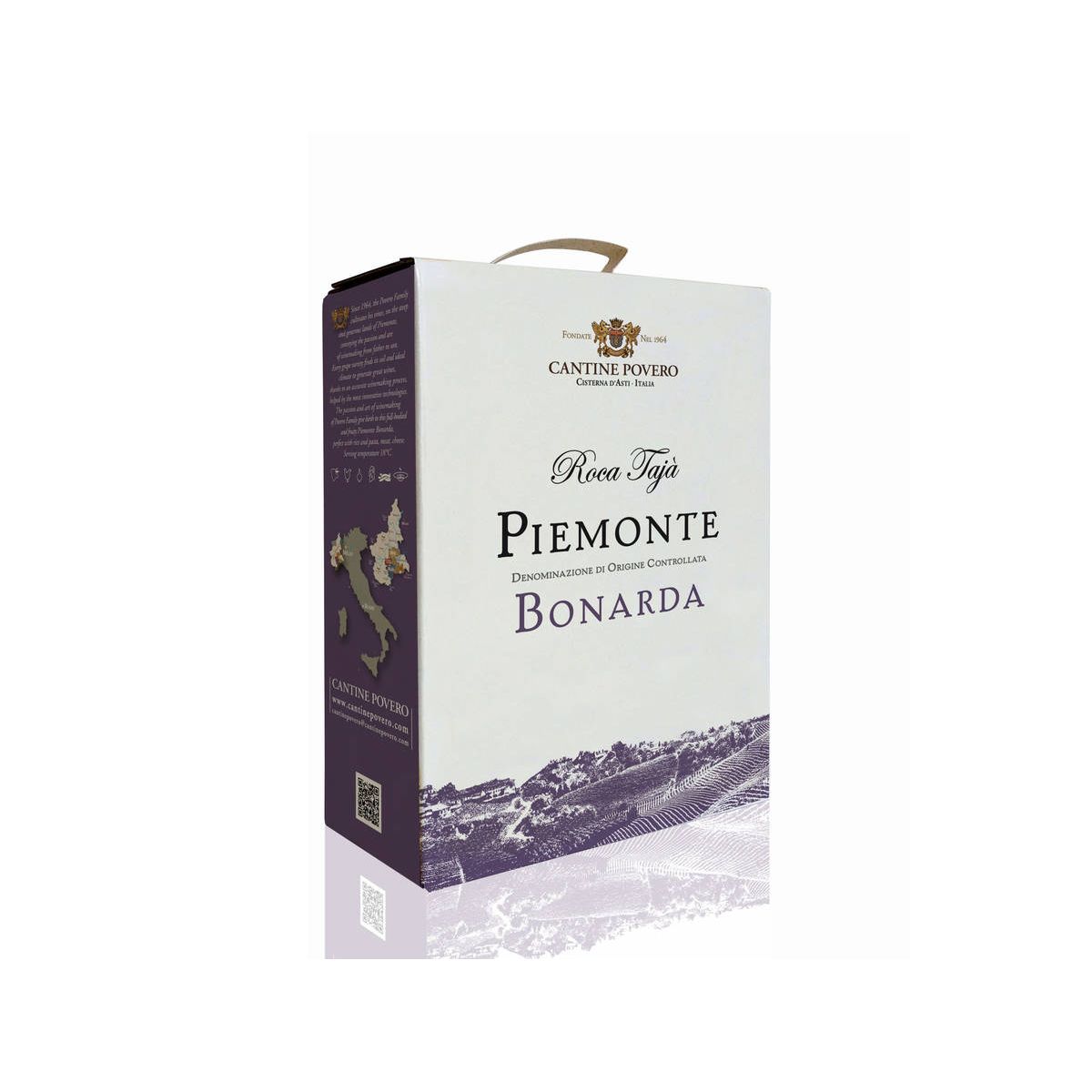 Cantine Povero - Bag In Box 3 lt. Piemonte Bonarda DOC Roca Tajà