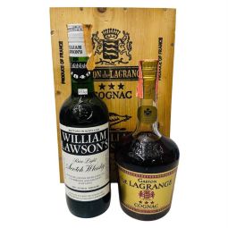 Box Doppio William Lawson's Rare Light Scotch Whisky & Gaston De Lagrange Cognac 0,70 lt. Martini&Rossi import - COD. 6520