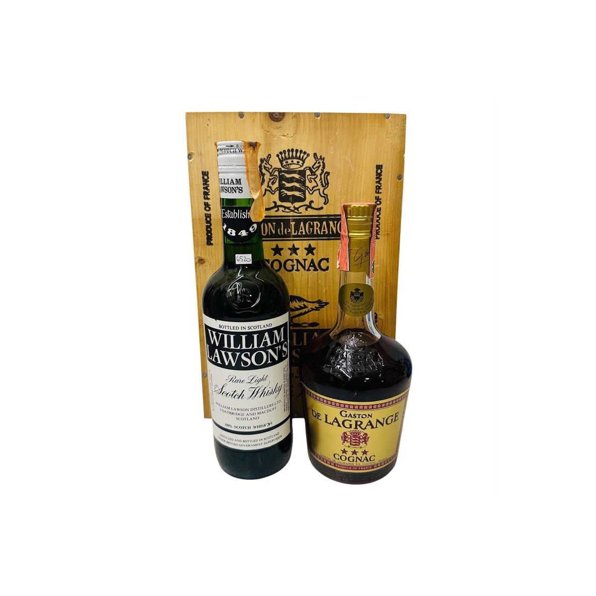Box Doppio William Lawson's Rare Light Scotch Whisky & Gaston De Lagrange Cognac 0,70 lt. Martini&Rossi import - COD. 6520