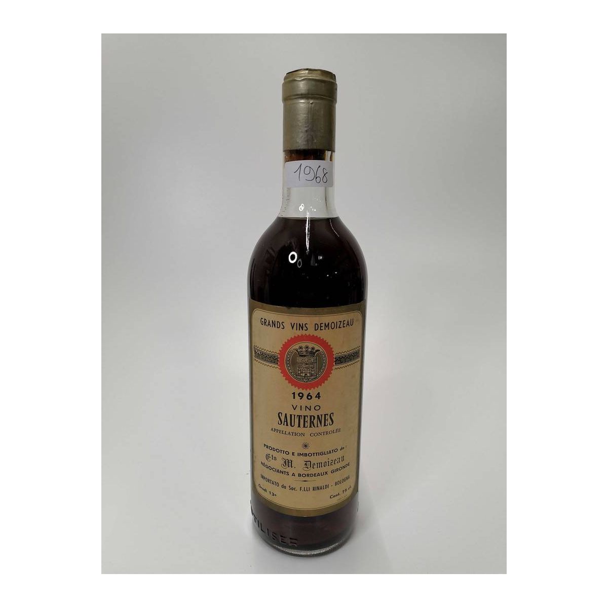Vintage Bottle - M. Demoizeau Sauternes 1964 0,75 lt. - COD. 1968 - Enoteca Bevi Bene