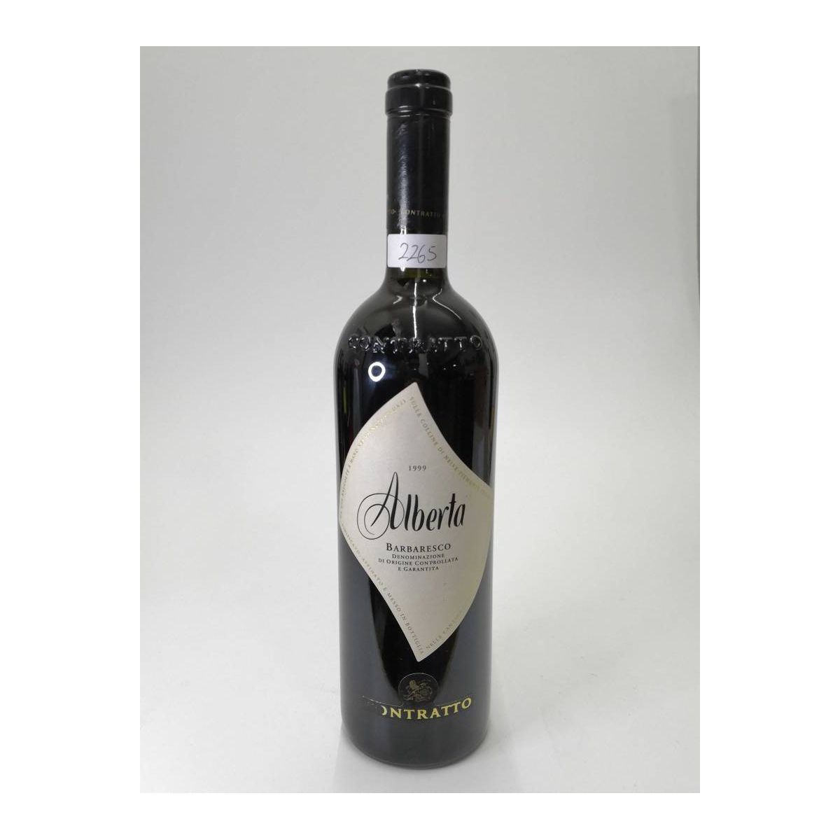 Vintage Bottle - Contratto Barbaresco DOCG "Alberta" 1999 0,75 lt. - COD. 2265 - Enoteca Bevi Bene