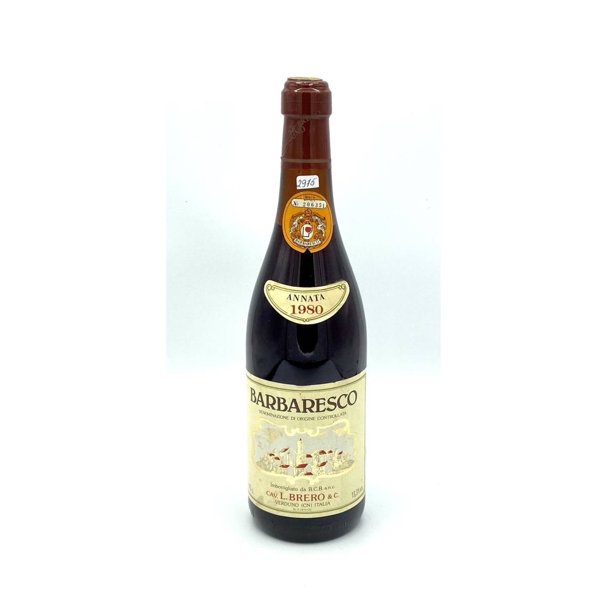 Vintage Bottle - Brero Barolo DOC 1980 0,75 lt. - COD. 2975
