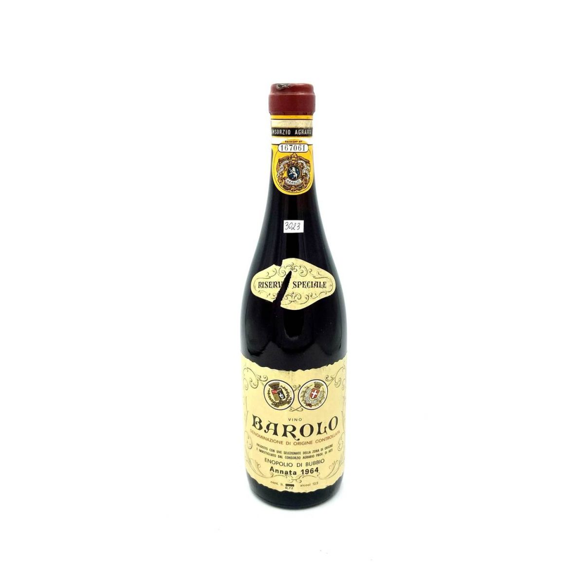 Vintage Bottle - Enopolio di Bubbio Barolo Riserva Speciale DOC 1964 0,72 lt. - COD. 3023 - Enoteca Bevi Bene