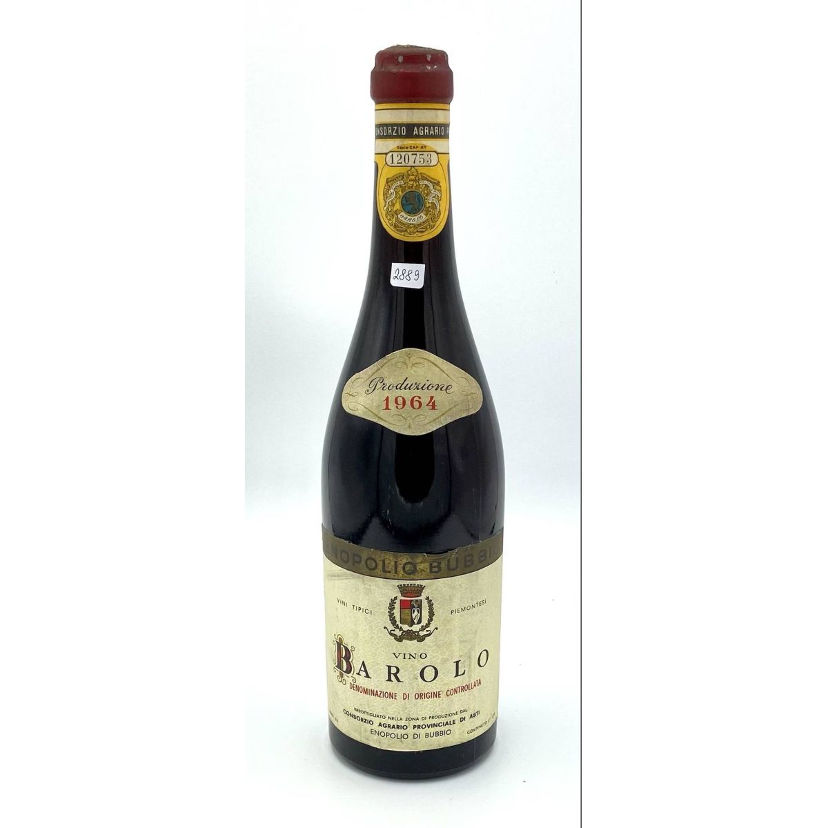 Vintage Bottle - Consorzio Agrario Provinciale di Asti Barolo DOC 1964 0,72 lt. - COD. 2889