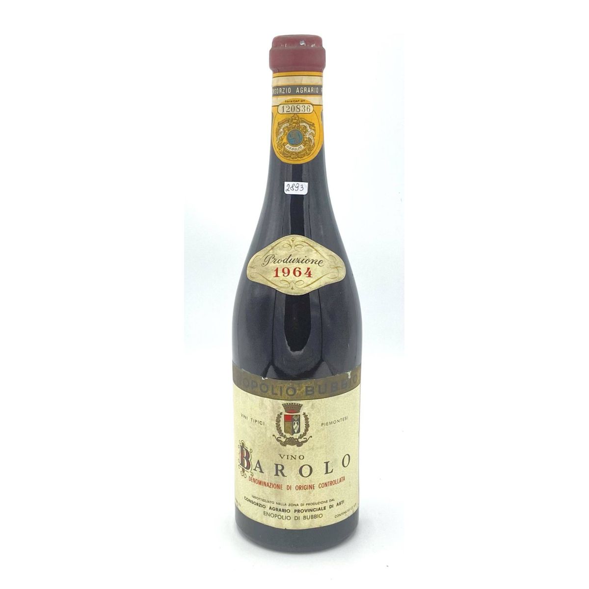 Vintage Bottle - Consorzio Agrario Provinciale di Asti Barolo DOC 1964 0,72 lt. - COD. 2893