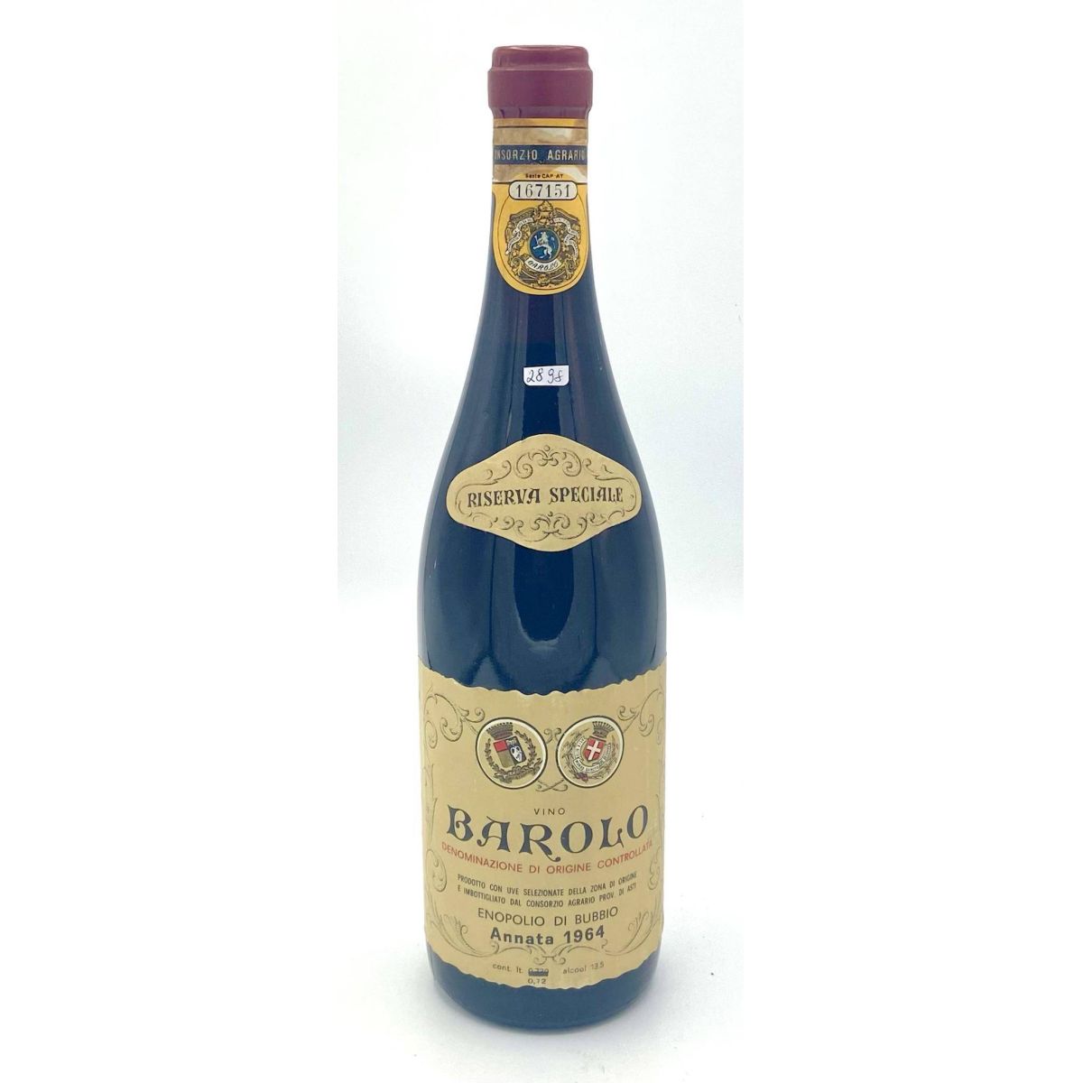 Vintage Bottle - Enopolio di Bubbio Barolo Riserva Speciale DOC 1964 0,72 lt. - COD. 2898