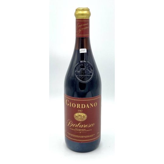 Vintage Bottle - Giordano Barbaresco DOCG 1987 0,75 lt. - COD. 2941
