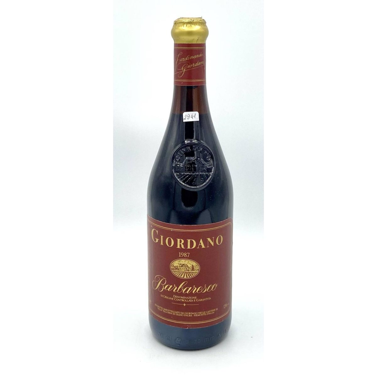Vintage Bottle - Giordano Barbaresco DOCG 1987 0,75 lt. - COD. 2941