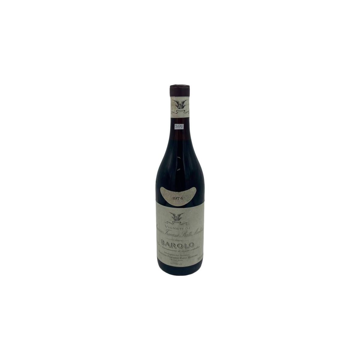 Vintage Bottle - Maurizio Fracassi Ratti Mentone Barolo DOC 1974 0,75 lt. - COD. 3574 - Enoteca Bevi Bene