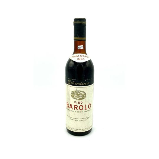 Vintage Bottle - Gilardino Barolo Riserva Speciale DOC 1964 0,72 lt. - COD. 3356 - Enoteca Bevi Bene