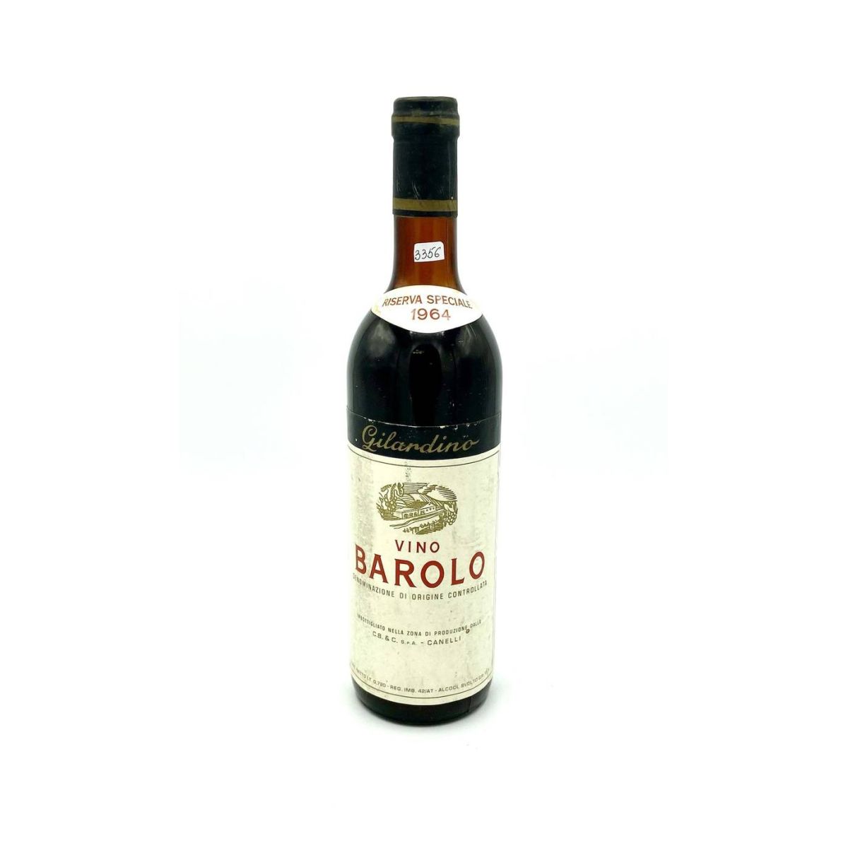 Vintage Bottle - Gilardino Barolo Riserva Speciale DOC 1964 0,72 lt. - COD. 3356 - Enoteca Bevi Bene