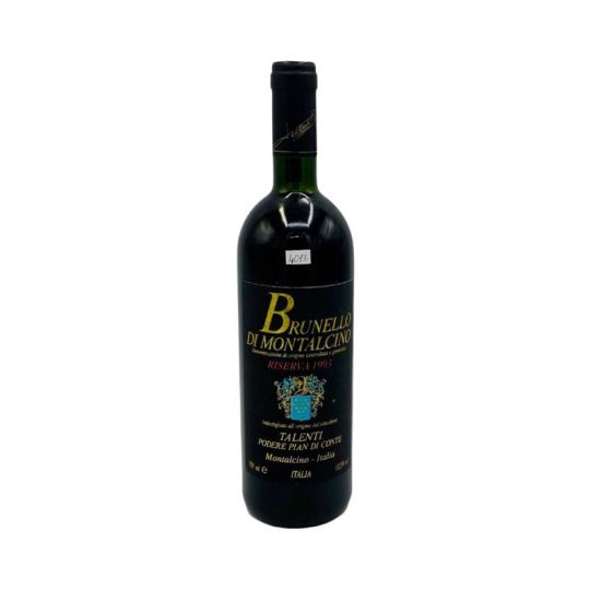 Vintage Bottle - Talenti Brunello di Montalcino Riserva DOCG "Podere Pian di Conte" 1993 0,75 lt. - COD. 4073 - Enoteca Bevi Bene