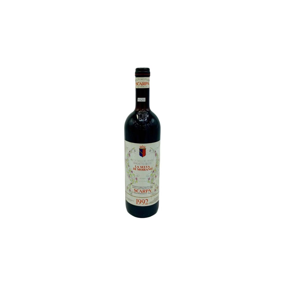 Vintage Bottle - Scarpa Brachetto Secco "La Selva di Moirano" 1992 0,75 lt. - COD. 4124 - Enoteca Bevi Bene