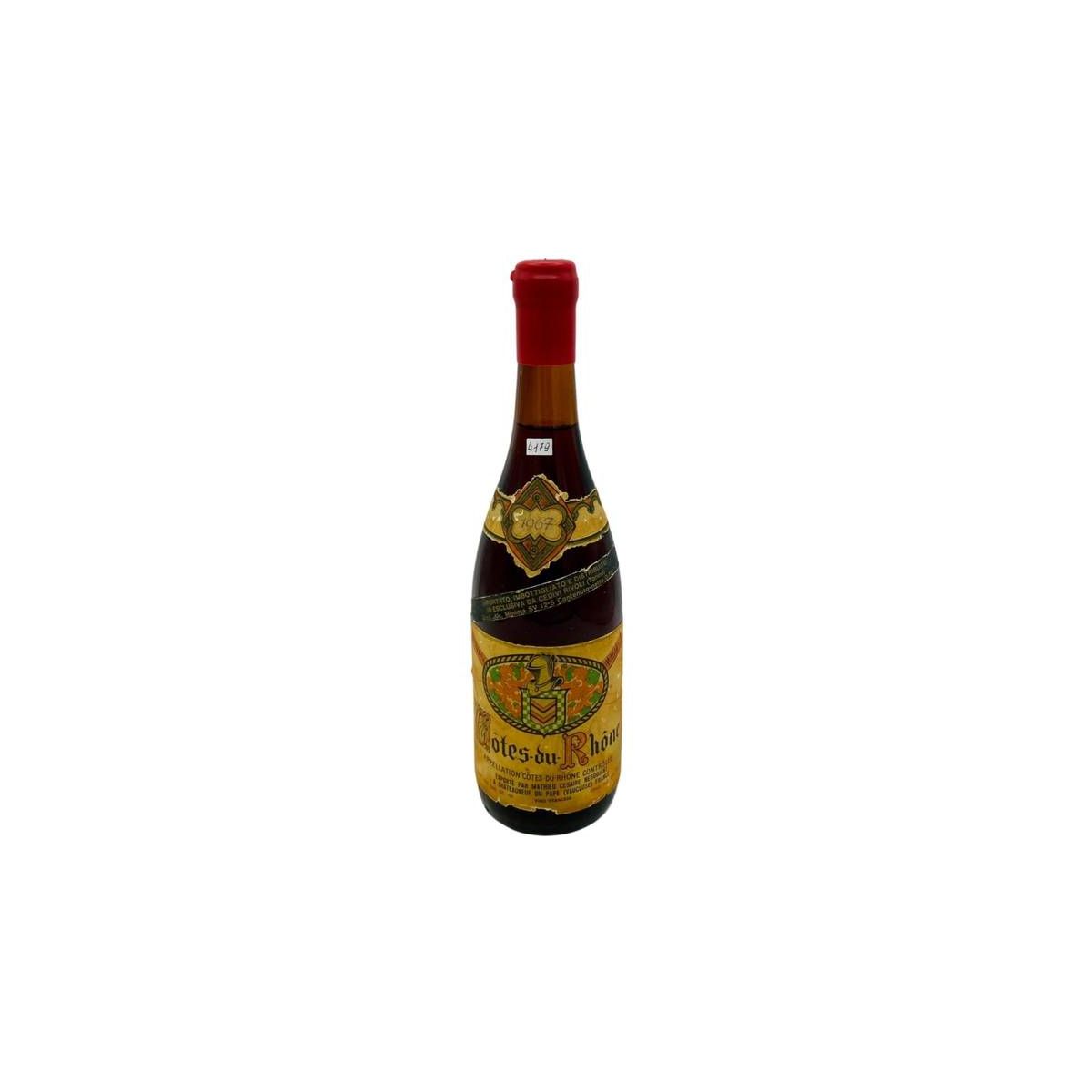 Vintage Bottle - Mathieu Cesaire Cotes du Rhone 1967 0,72 lt. - COD. 4179 - Enoteca Bevi Bene