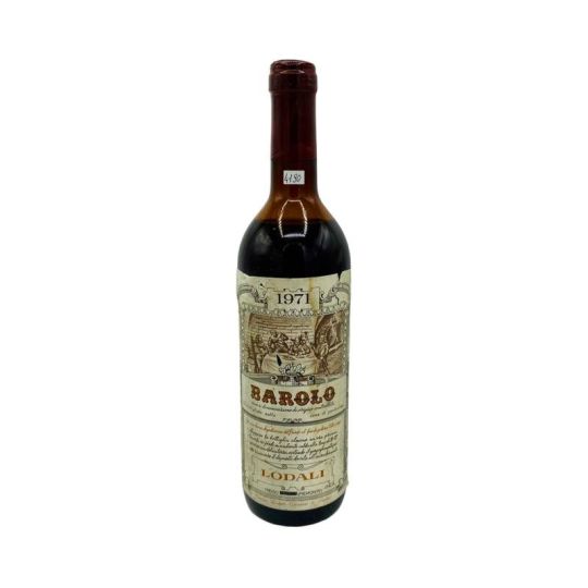 Vintage Bottle - Lodali Barolo DOC 1971 0,75 lt. RUINED LABEL - COD. 4190 - Enoteca Bevi Bene