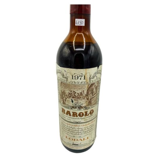 Vintage Bottle - Lodali Barolo DOC 1971 0,75 lt. RUINED LABEL - COD. 4190 - Enoteca Bevi Bene
