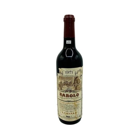 Vintage Bottle - Lodali Barolo DOC 1971 0,75 lt. RUINED LABEL - COD. 4211