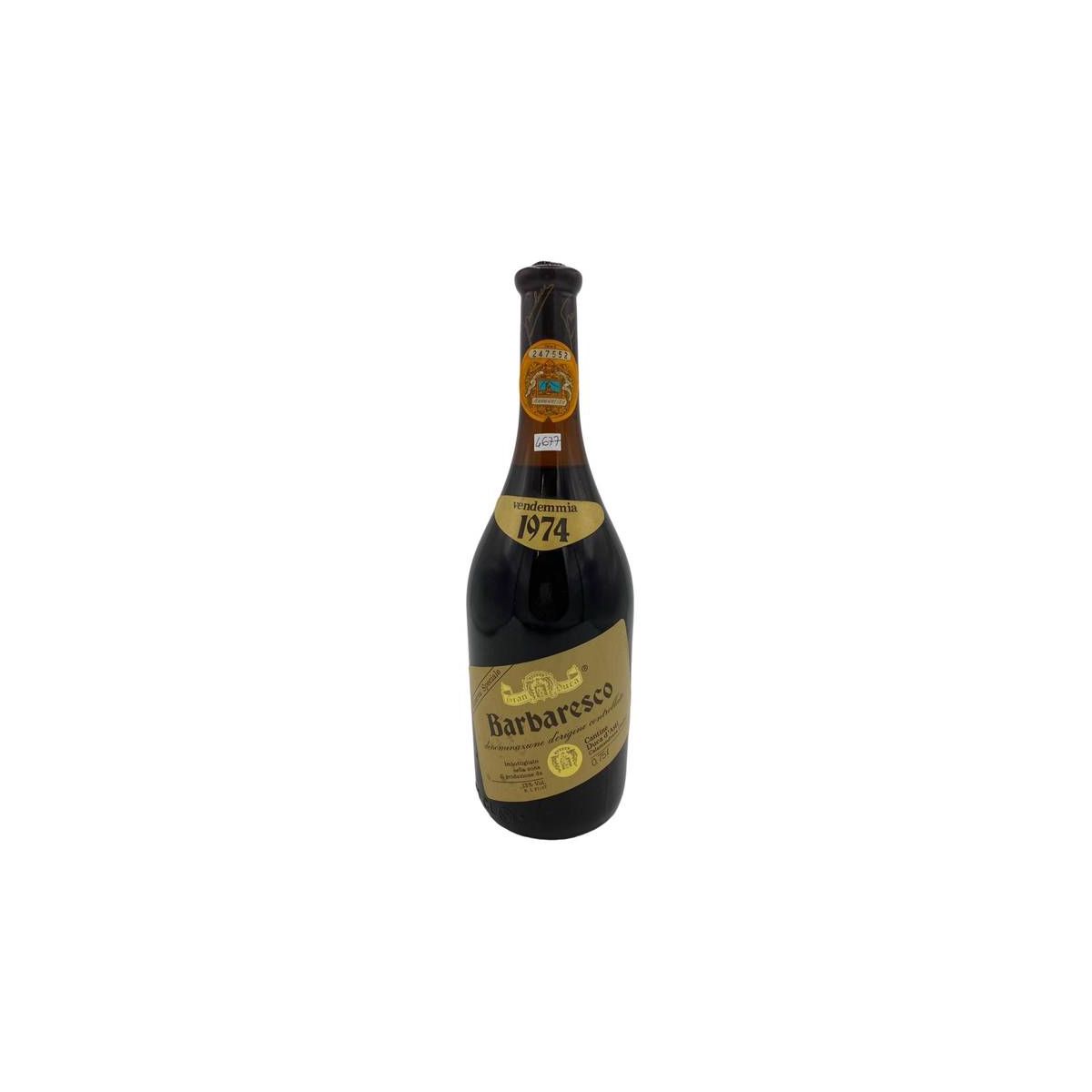 Vintage Bottle - Cantine Duca d'Asti Barolo Riserva DOC 1974 0,75 lt. - COD. 4677 - Enoteca Bevi Bene