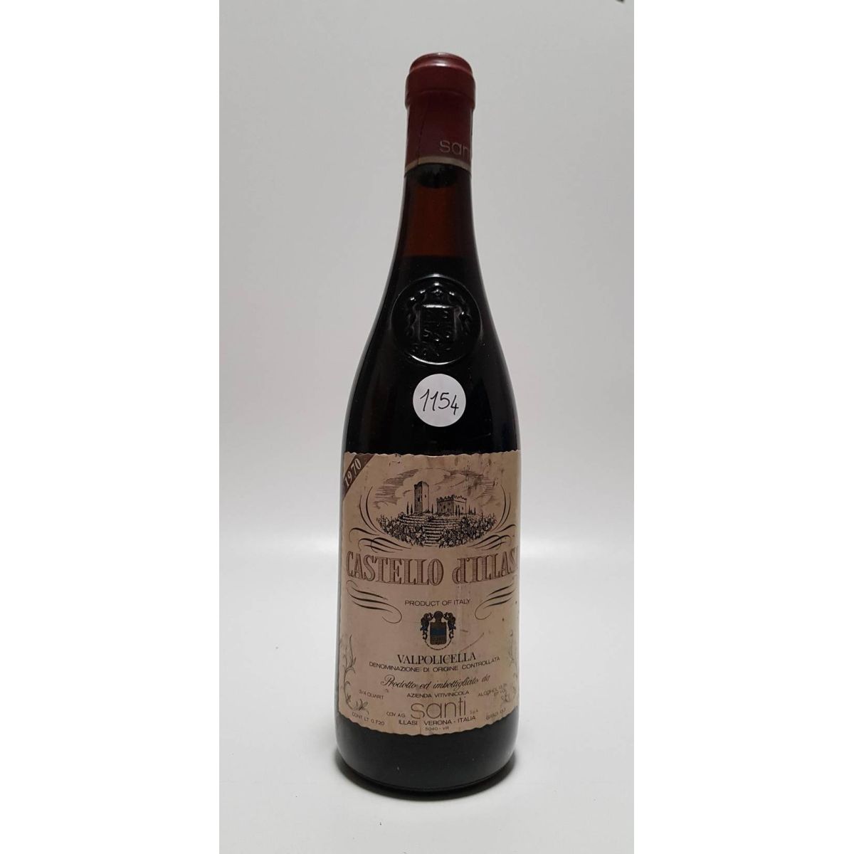 Vintage Bottle - Santi Valpolicella DOC Castello d'Illasi 1978 0,75 lt. - COD. 4790 - Enoteca Bevi Bene