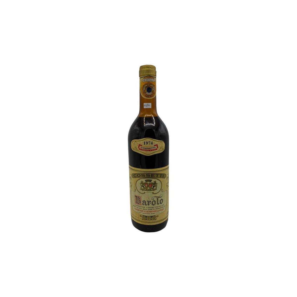 Vintage Bottle - Cossetti Clemente e Figli Barolo DOC 1974 0,75 lt. - COD. 10490 - Enoteca Bevi Bene