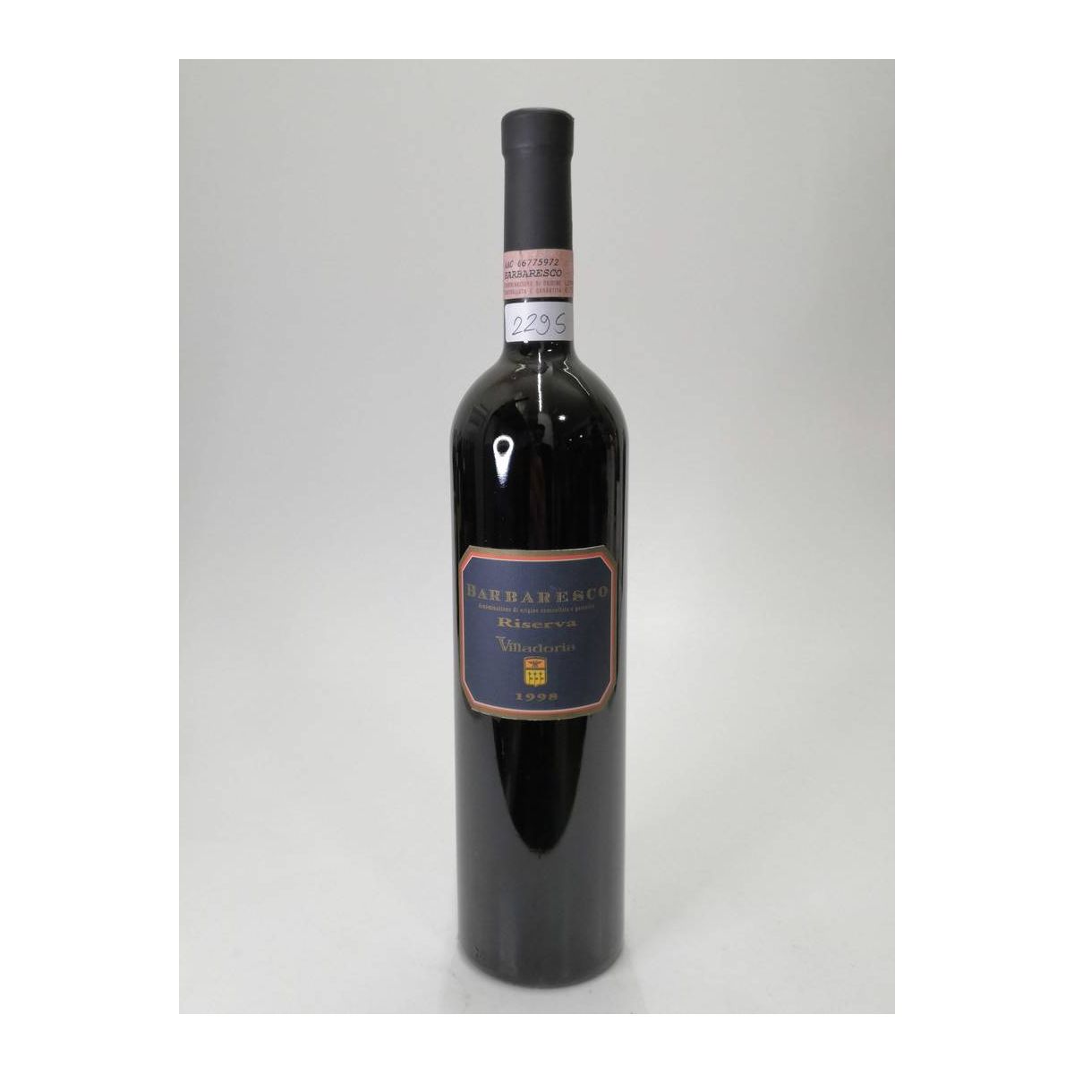 Vintage Bottle - Villadoria Barbaresco Riserva DOCG 1998 0,75 lt. - COD. 2295