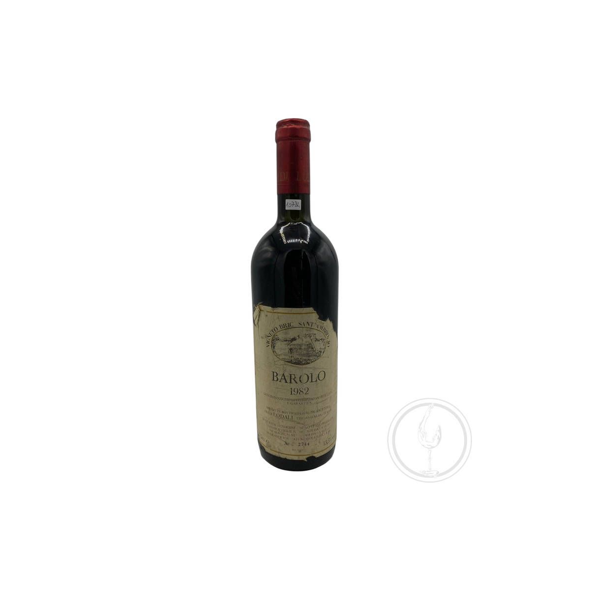 Vintage Bottle - Lodali Barbaresco DOCG "Vigneto Bric Sant'Ambrogio" 1982 0,75 lt. RUINED LABEL - COD. 10784 - Enoteca Bevi Bene