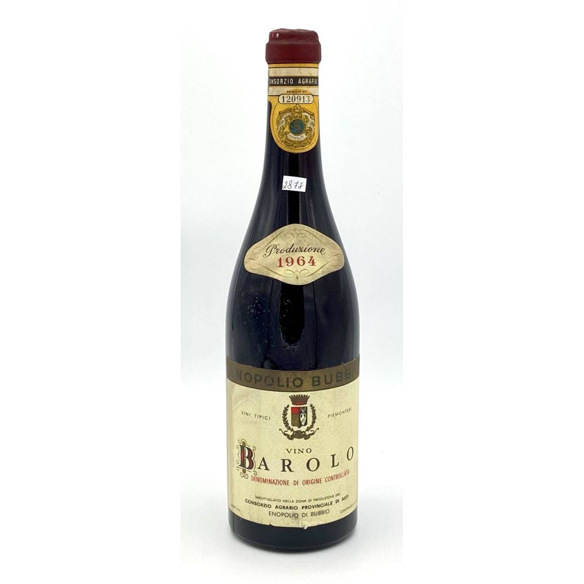 Vintage Bottle - Consorzio Agrario Provinciale di Asti Barolo DOC 1964 0,72 lt. - COD. 2878 - Enoteca Bevi Bene