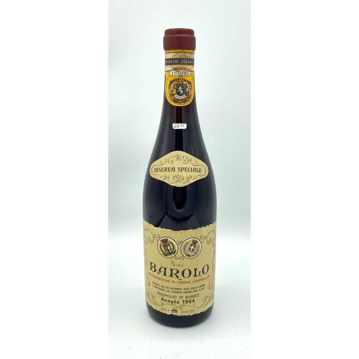 Vintage Bottle - Enopolio di Bubbio Barolo Riserva Speciale DOC 1964 0,72 lt. - COD. 2871