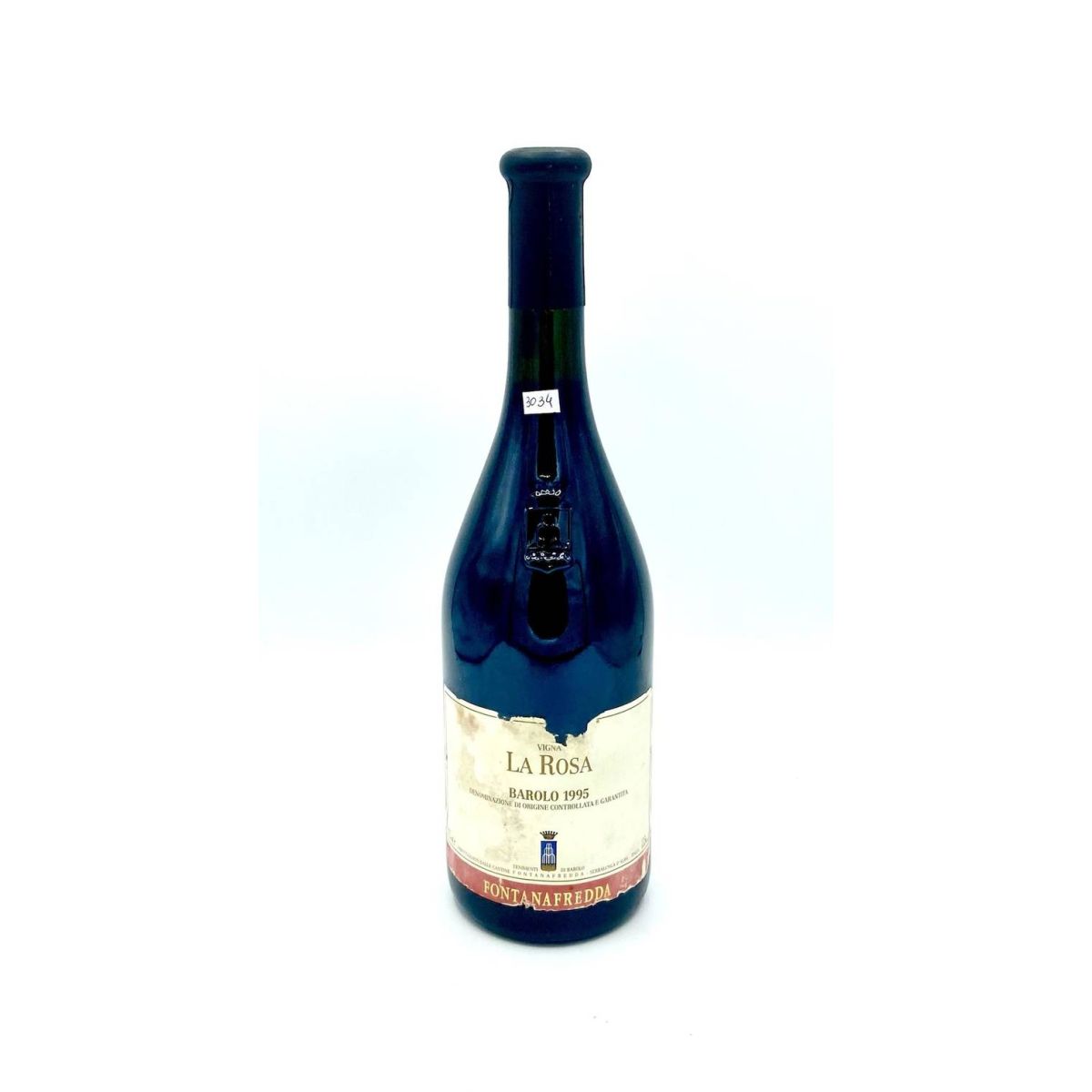 Vintage Bottle - Fontanafredda Barolo DOCG Vigna La Rosa 1995 0,75 lt. RUINED LABEL - COD. 3034