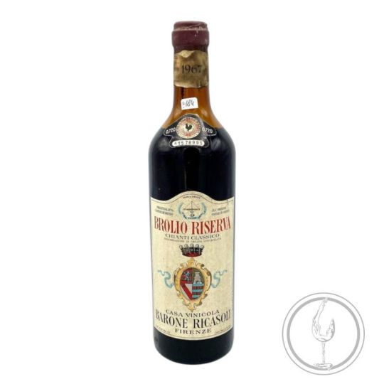 Vintage Bottle - Barone Ricasoli Chianti Classico "Brolio Riserva" DOC 1967 0,72 lt. - COD. 3184 - Enoteca Bevi Bene