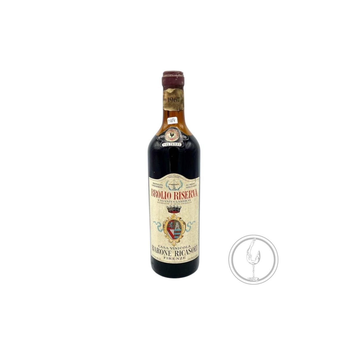 Vintage Bottle - Barone Ricasoli Chianti Classico "Brolio Riserva" DOC 1967 0,72 lt. - COD. 3184 - Enoteca Bevi Bene