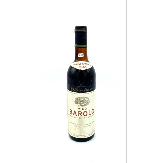 Vintage Bottle - Gilardino Barolo Riserva Speciale DOC 1964 0,72 lt. - COD. 3237 - Enoteca Bevi Bene
