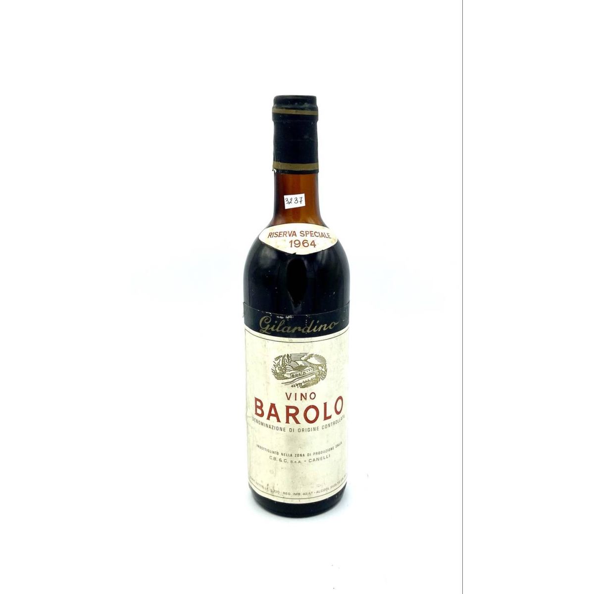 Vintage Bottle - Gilardino Barolo Riserva Speciale DOC 1964 0,72 lt. - COD. 3237 - Enoteca Bevi Bene