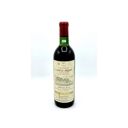 Vintage Bottle - Bertal &amp; Cie Bordeaux Chateau Cazeau-Morin 1967 0,75 lt. - COD. 3126 - Enoteca Bevi Bene