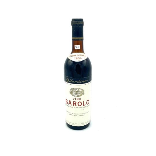 Vintage Bottle - Gilardino Barolo Riserva Speciale DOC 1964 0,72 lt. - COD. 3411 - Enoteca Bevi Bene