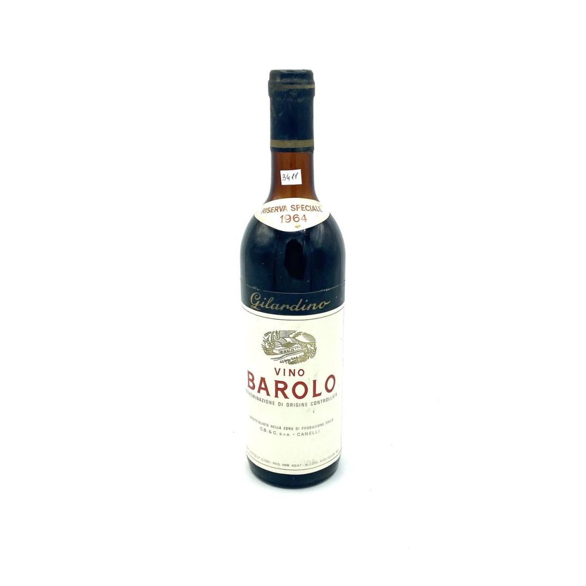 Vintage Bottle - Gilardino Barolo Riserva Speciale DOC 1964 0,72 lt. - COD. 3411 - Enoteca Bevi Bene