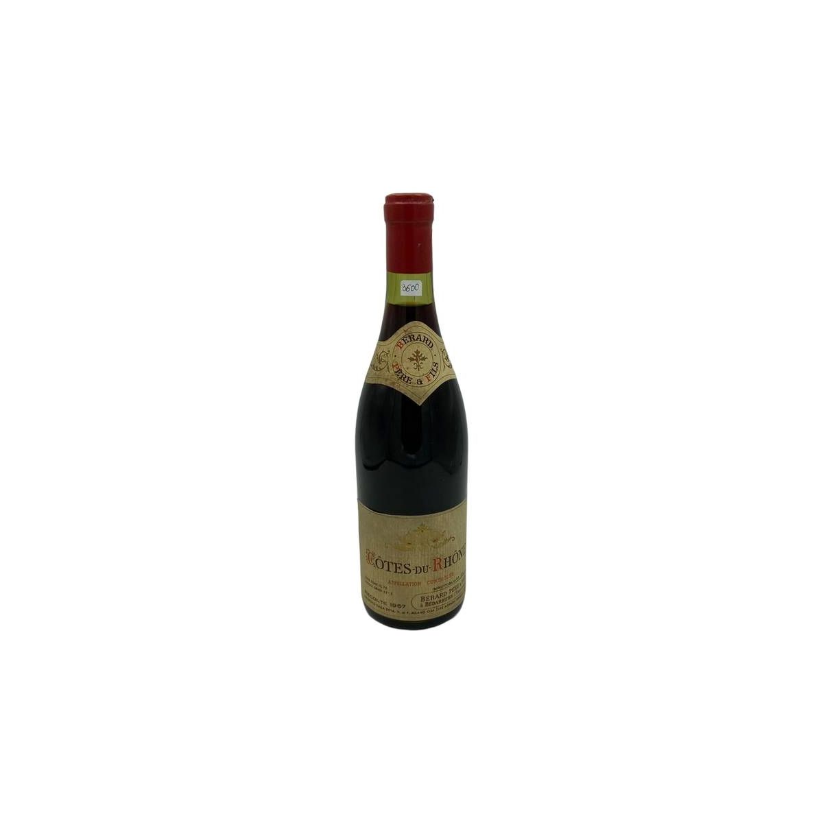 Vintage Bottle - Berard Pere &amp; Fils Cotes du Rhone 1967 0,75 lt. - COD. 3600 - Enoteca Bevi Bene