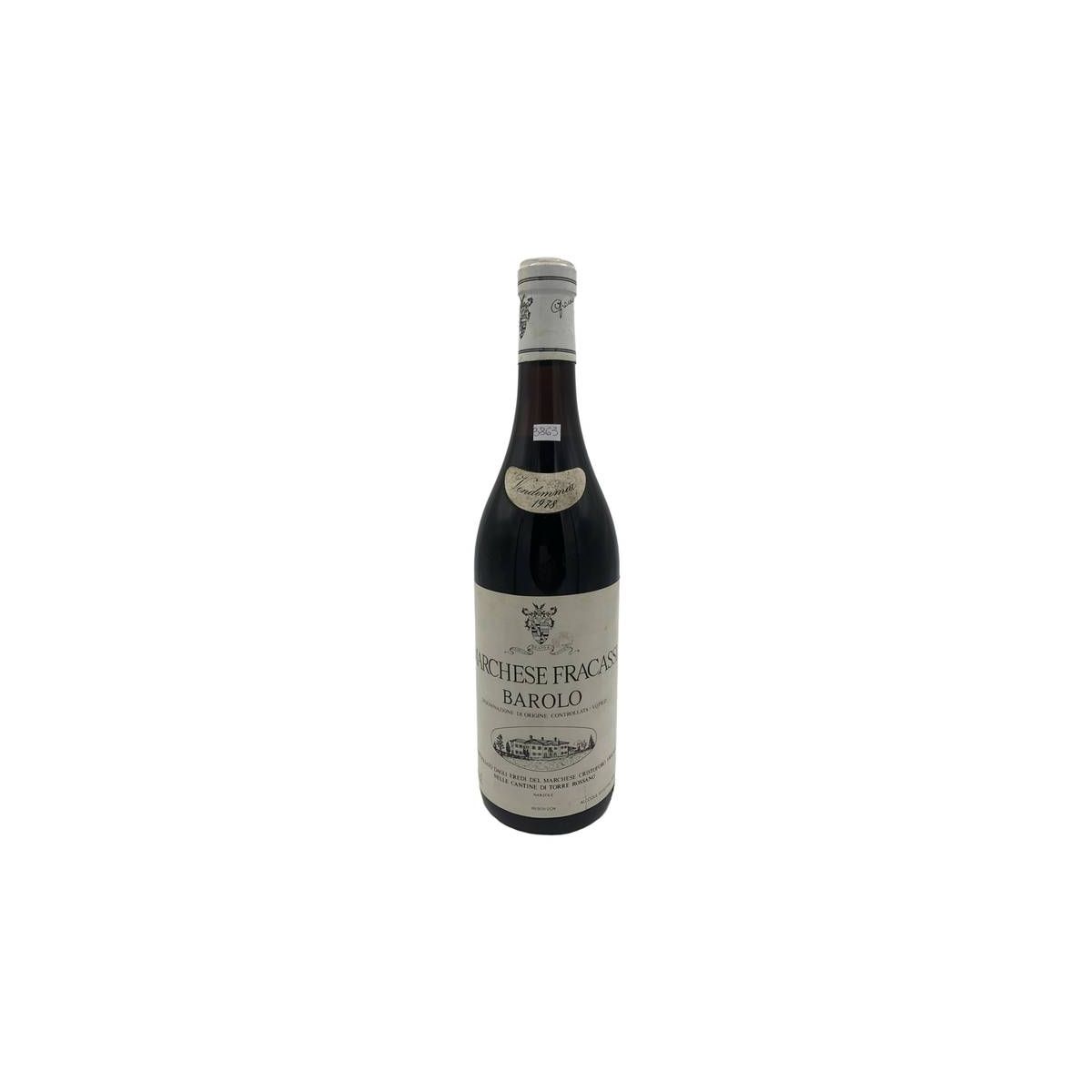 Vintage Bottle - Marchese Fracassi di Torre Rossano Barolo DOC 1978 0,75 lt. - COD. 3863 - Enoteca Bevi Bene