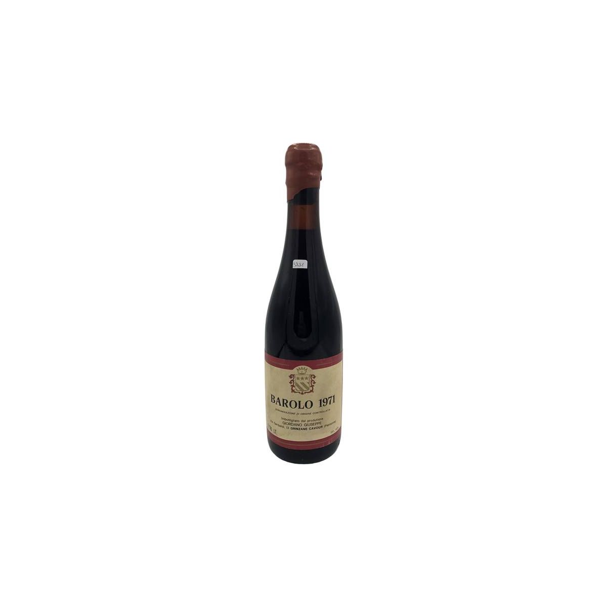 Vintage Bottle - Giordano Giuseppe Barolo DOC 1971 0,72 lt. - COD. 3881