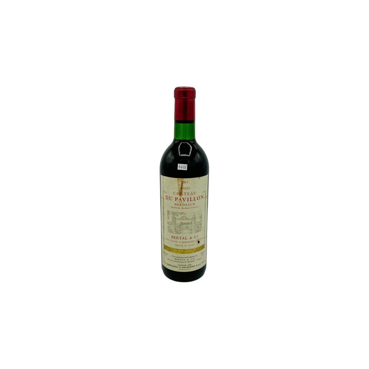 Vintage Bottle - Bertal &amp; Cie Bordeaux Chateau du Pavillon 1967 0,75 lt. - COD. 4408 - Enoteca Bevi Bene