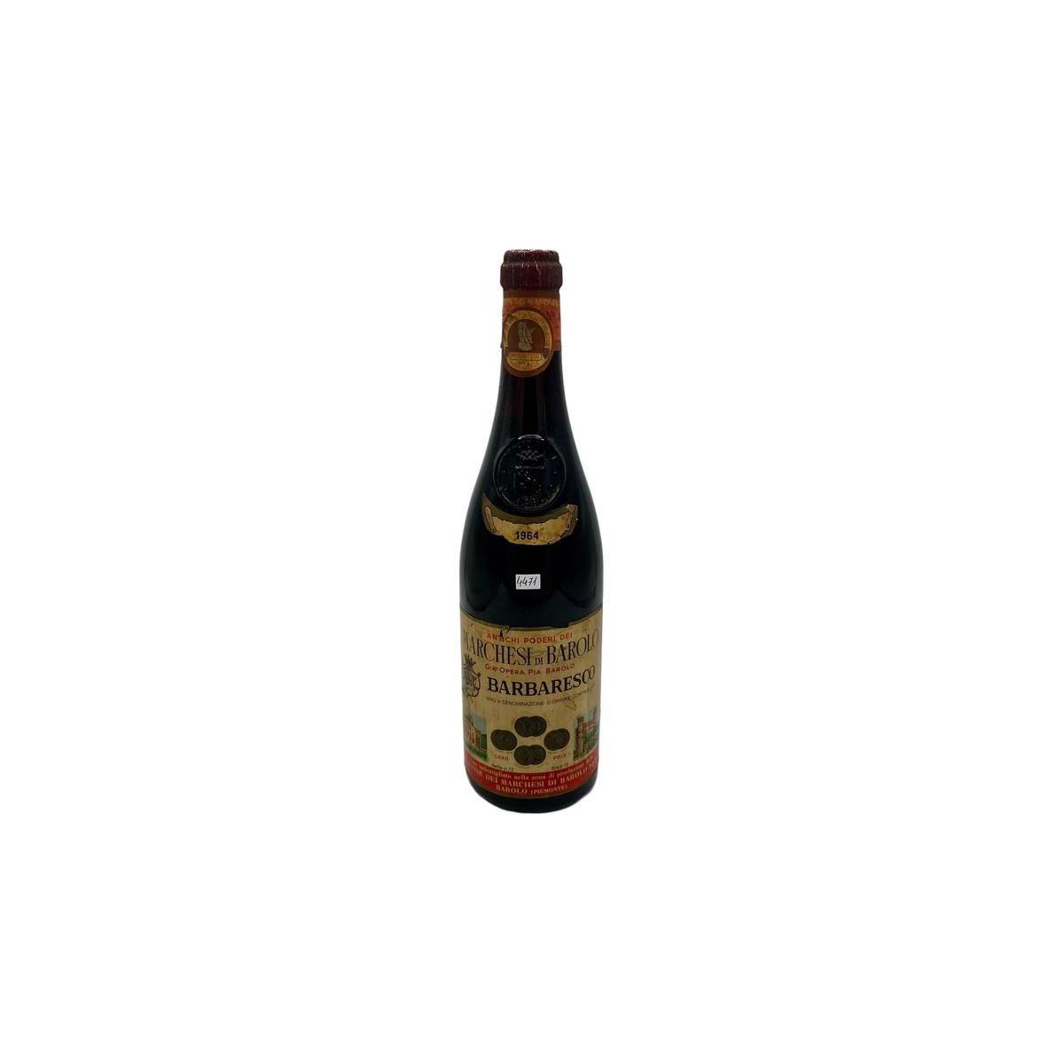Vintage Bottle - Marchesi di Barolo Barbaresco DOC 1964 0,72 lt. - COD. 4471 - Enoteca Bevi Bene