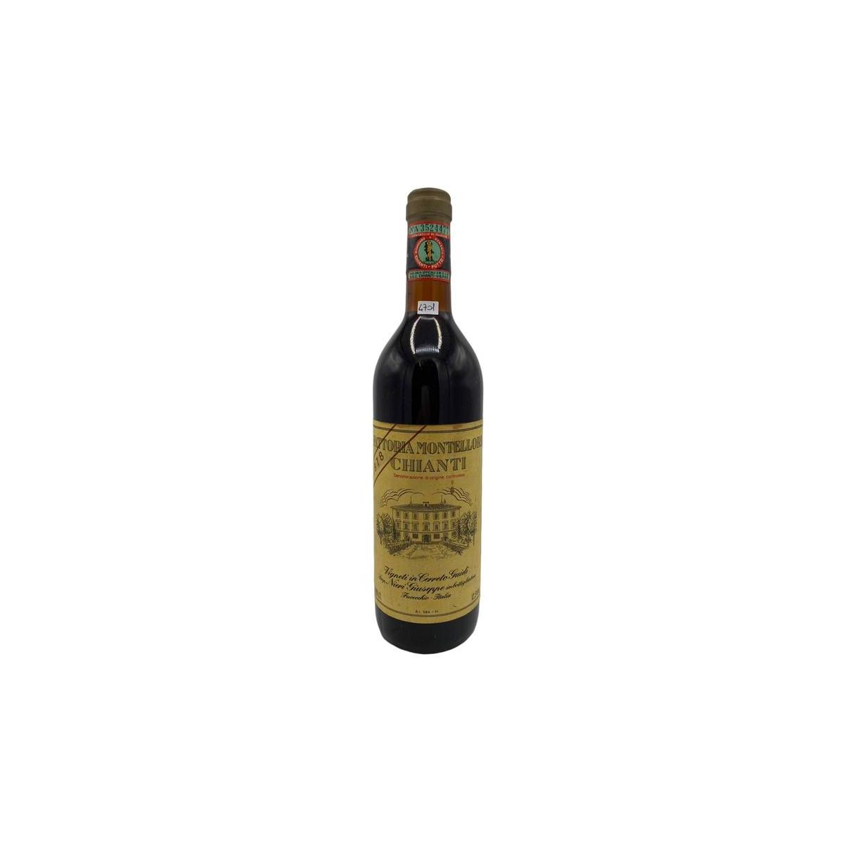Vintage Bottle - Nieri Giuseppe Fattoria Montellori Chianti DOC 1978 0,75 lt. - COD. 4701 - Enoteca Bevi Bene